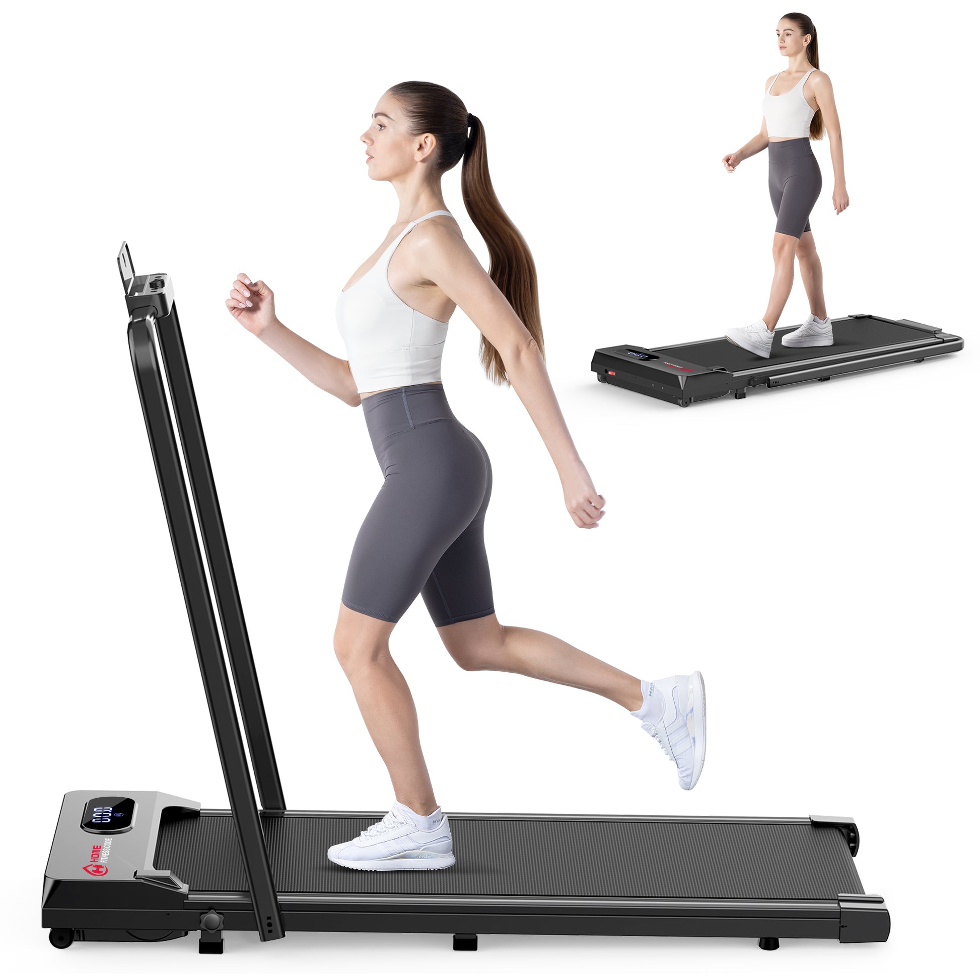 Under Desk Treadmill: Bigzzia 3-in-1, 2.5HP, LED Display