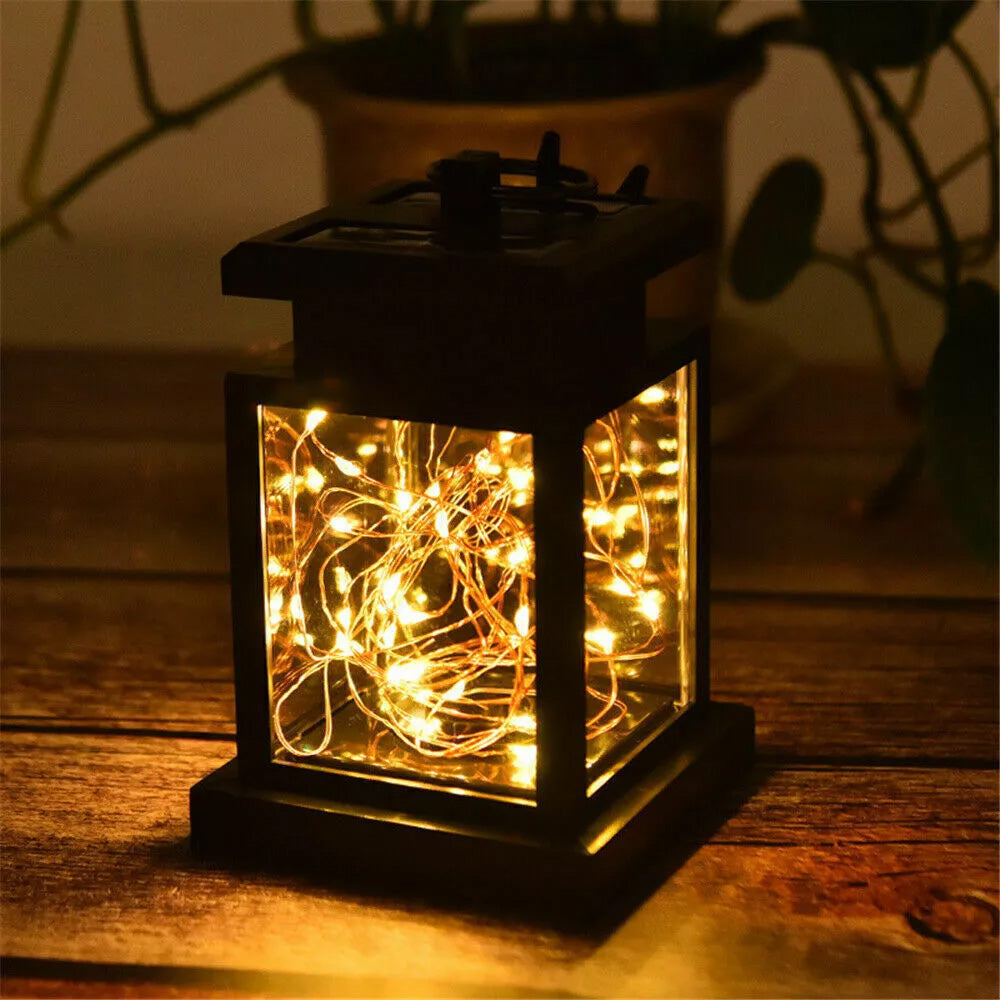 LED Solar Hanging Lanterns - Waterproof Outdoor Garden Lights