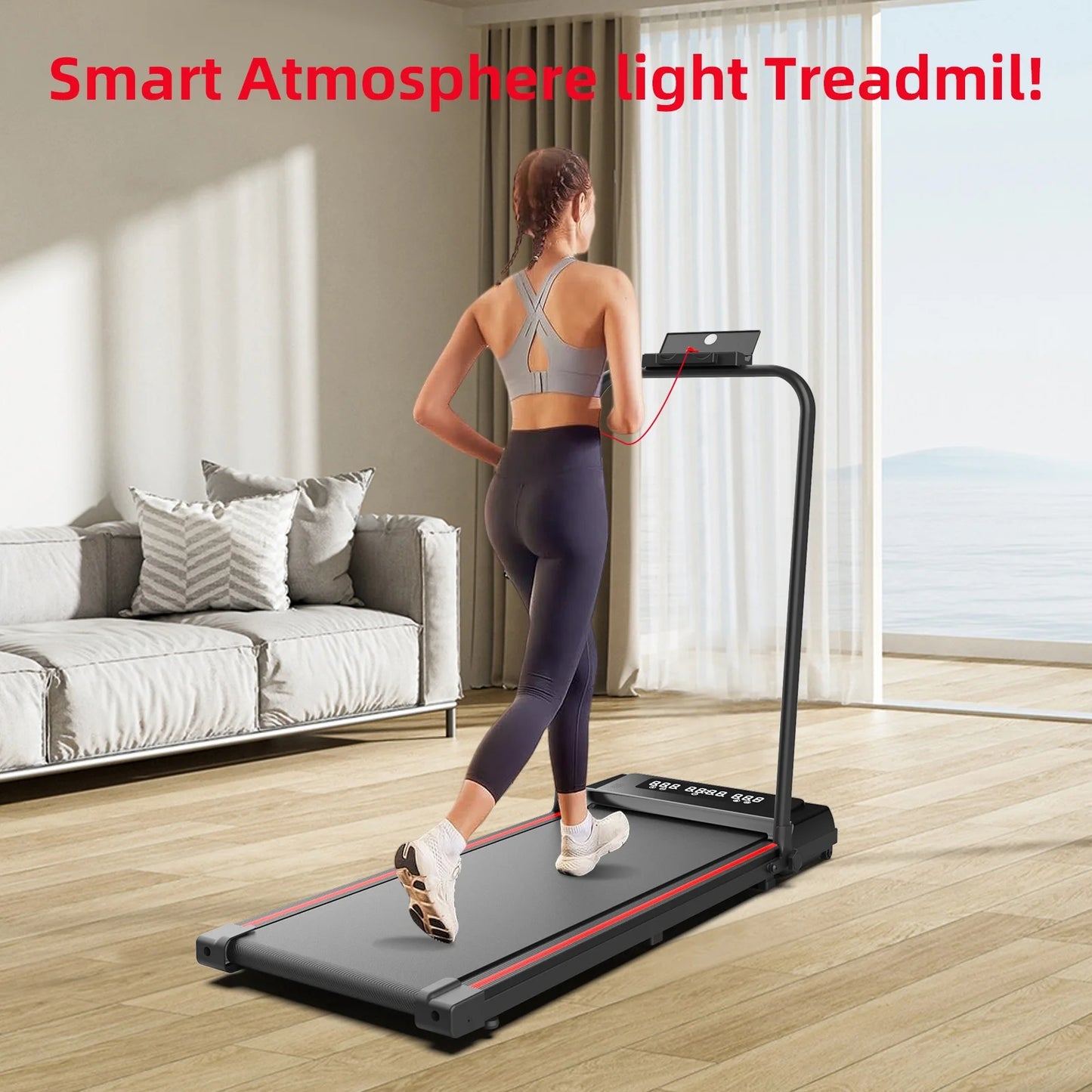 Folding Walking Pad: Portable Under Desk Treadmill for Home
