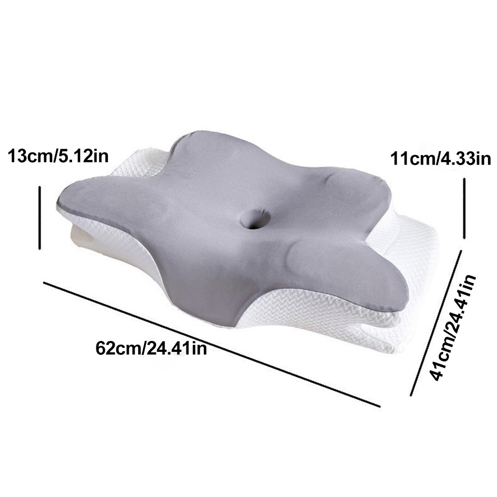 Butterfly Memory Foam Pillow - Cervical Support & Comfort