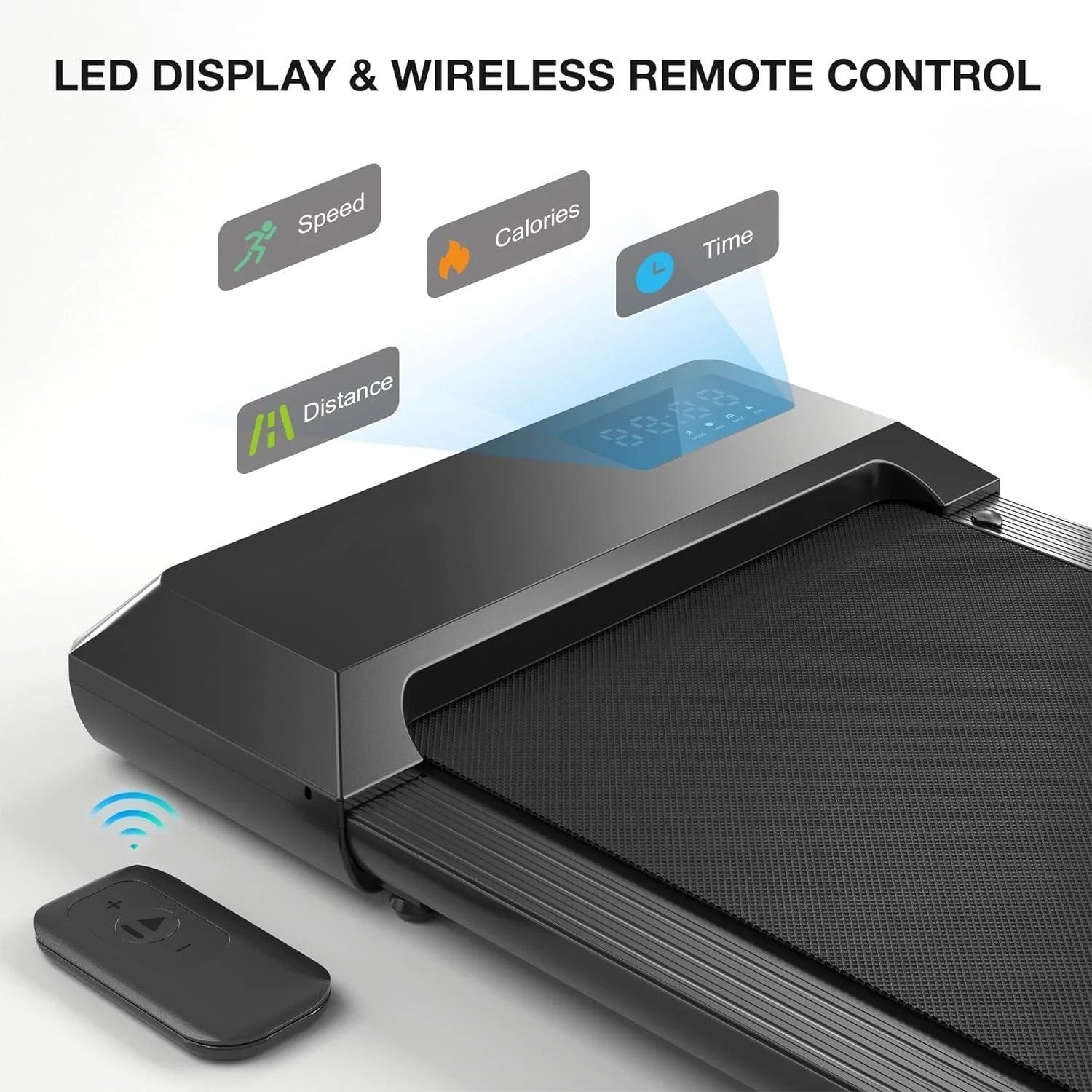 2in1 Walking Pad: Quiet, Portable Treadmill for Home & Office