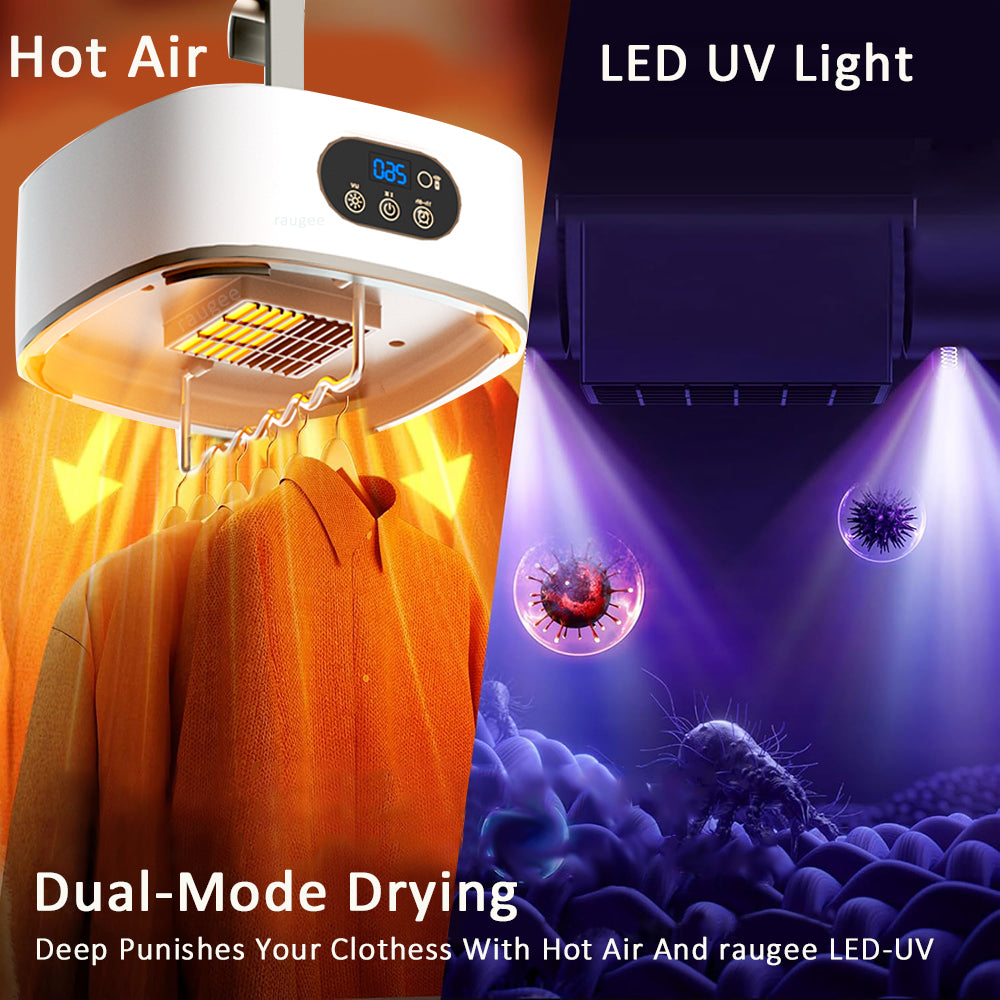 Foldable Electric Clothing Dryer - Quiet & Fast Drying