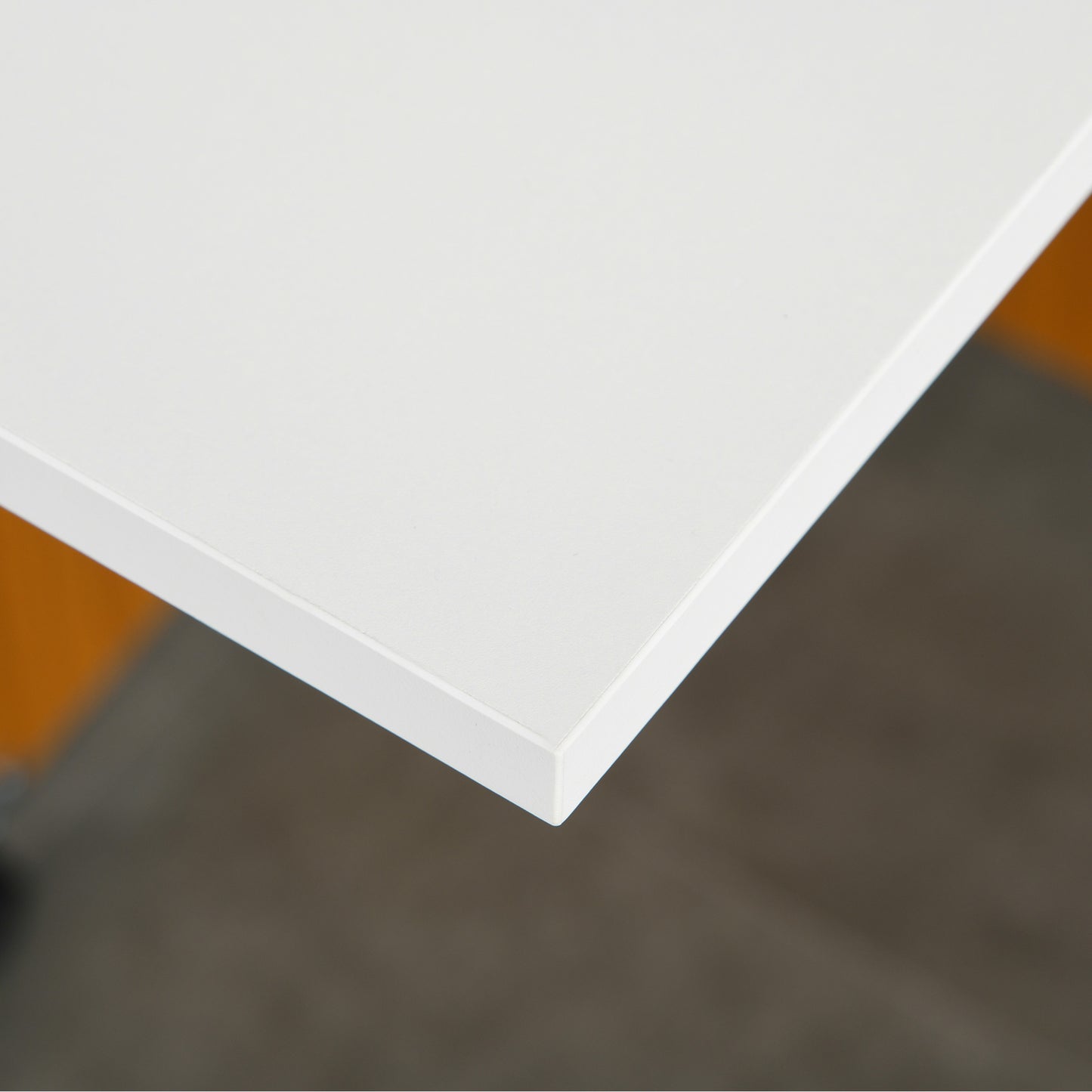 Mobile Folding Dining Table - HOMCOM Teak & White, Versatile Use