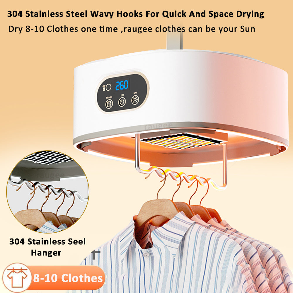 Foldable Electric Clothing Dryer - Quiet & Fast Drying