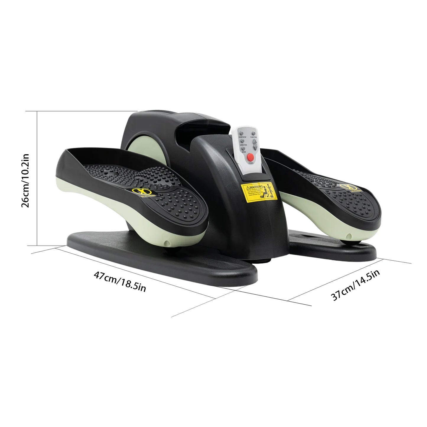 Electric Seated Leg Exercise Device - Compact & Remote Controlled