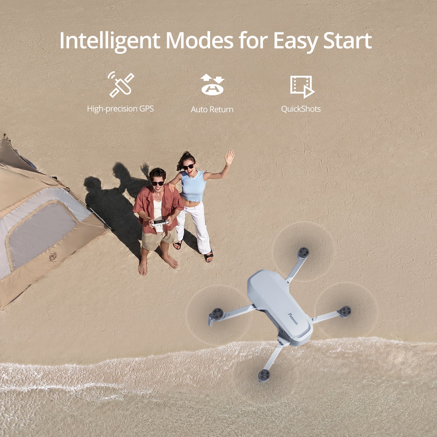 Mini Drone 4K Potensic C0: GPS, 3-Axis Gimbal, Beginner Friendly