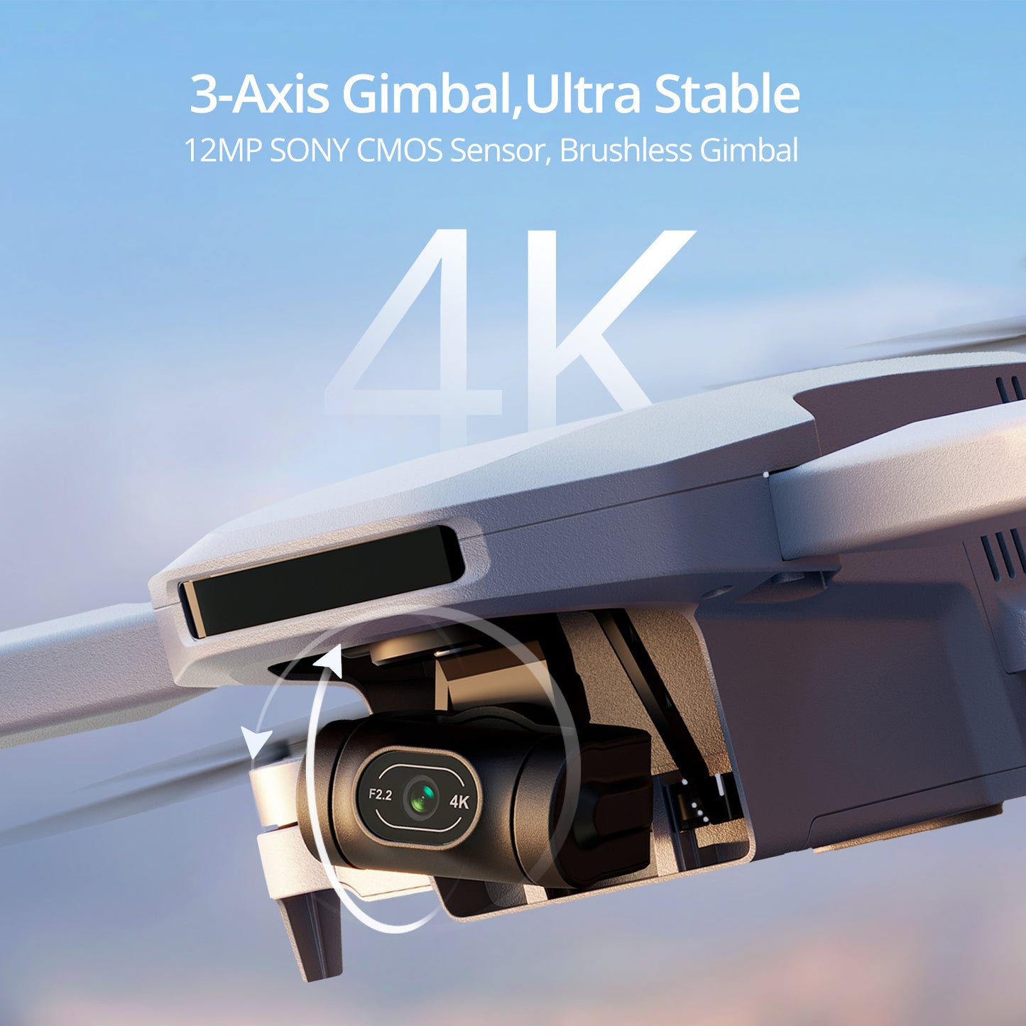 Mini Drone 4K Potensic C0: GPS, 3-Axis Gimbal, Beginner Friendly