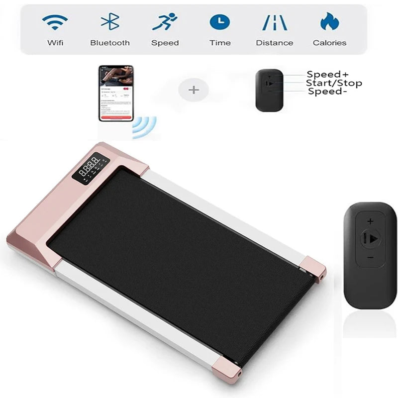 2in1 Walking Pad: Quiet, Portable Treadmill for Home & Office