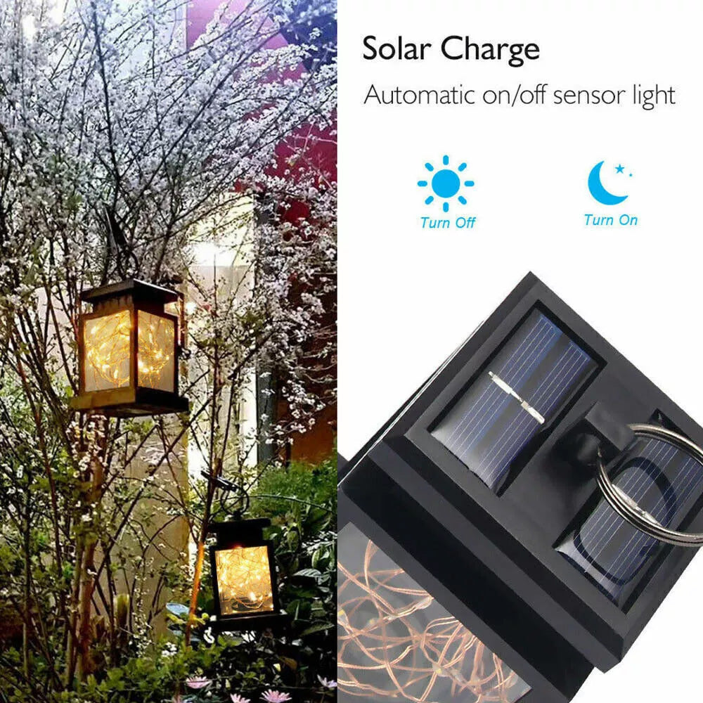 LED Solar Hanging Lanterns - Waterproof Outdoor Garden Lights