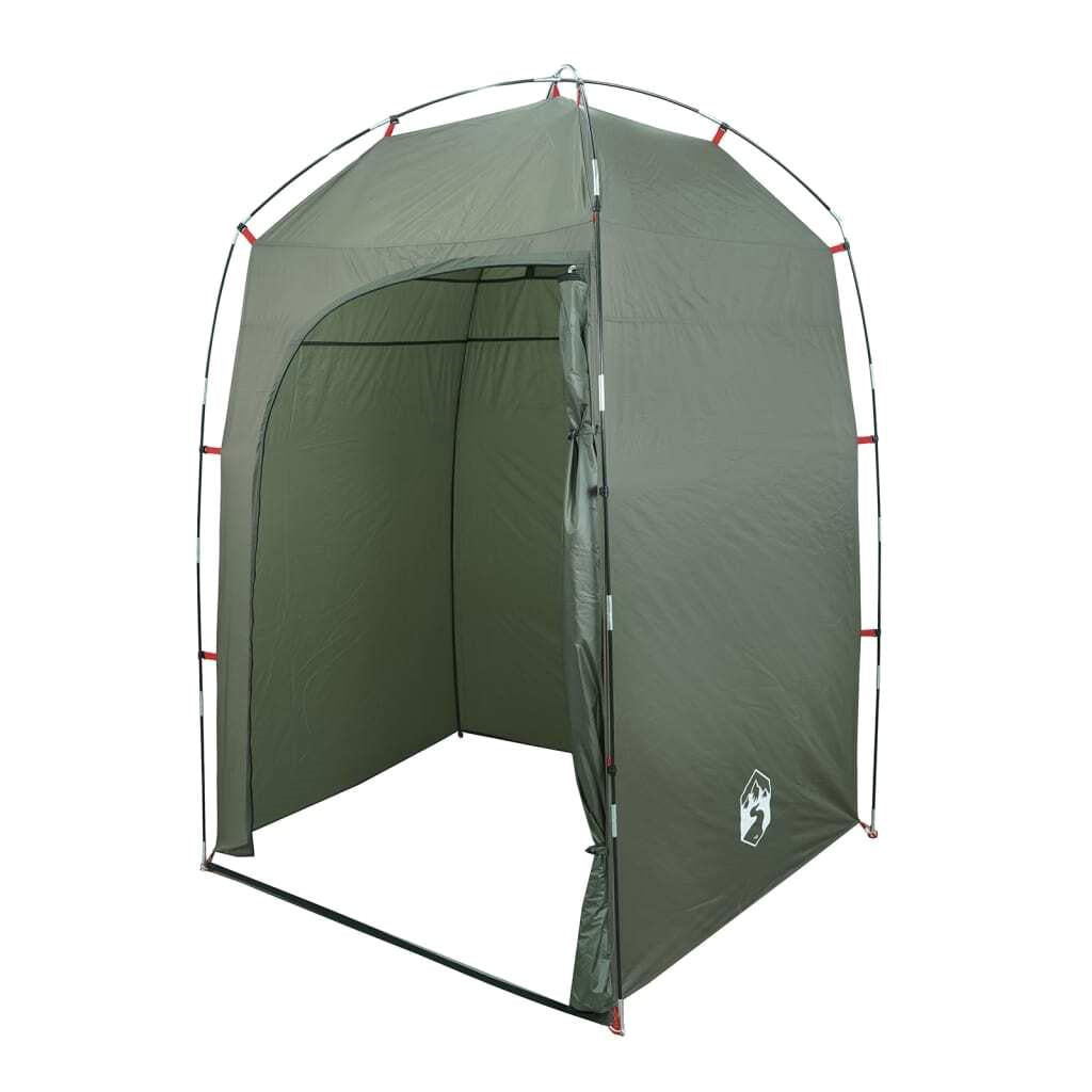 Portable Olive Green Shower Tent - Waterproof Camping Shelter