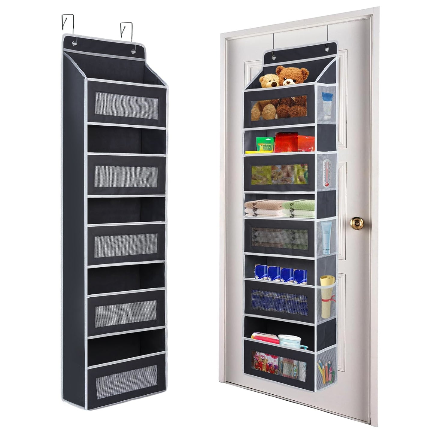 Hanging Door Organizer - 5 Pockets for Nursery & Dorm Storage