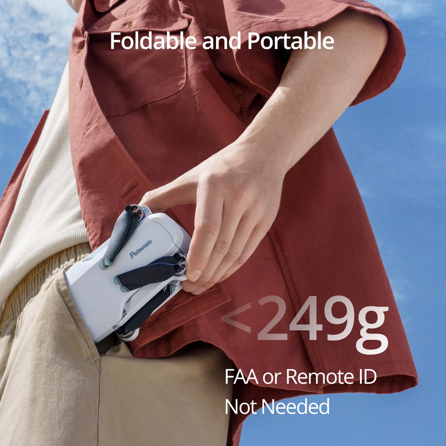 Mini Drone 4K Potensic C0: GPS, 3-Axis Gimbal, Beginner Friendly