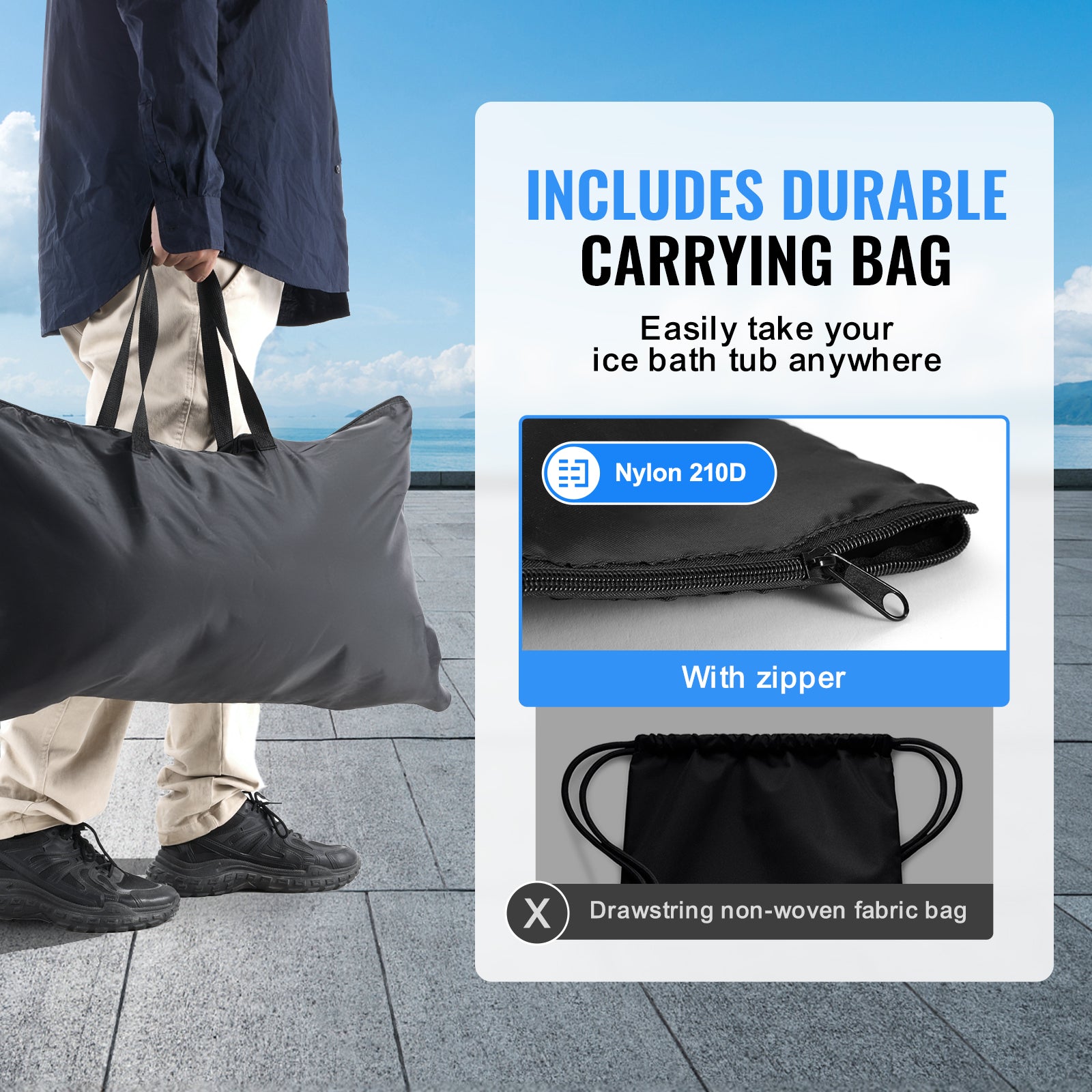 Cold Therapy Plunge Tub - Durable & Portable Ice Bath