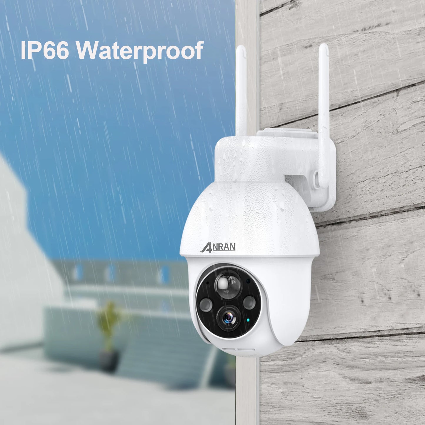 Solar-Powered 5MP Camera - Full Color Night Vision, Alexa Ready