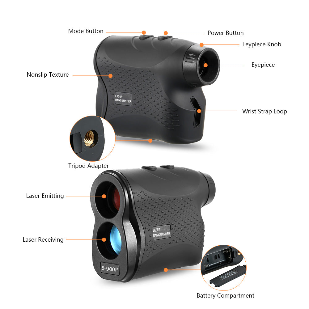 500M Laser Rangefinder for Golf - Portable & Durable Design