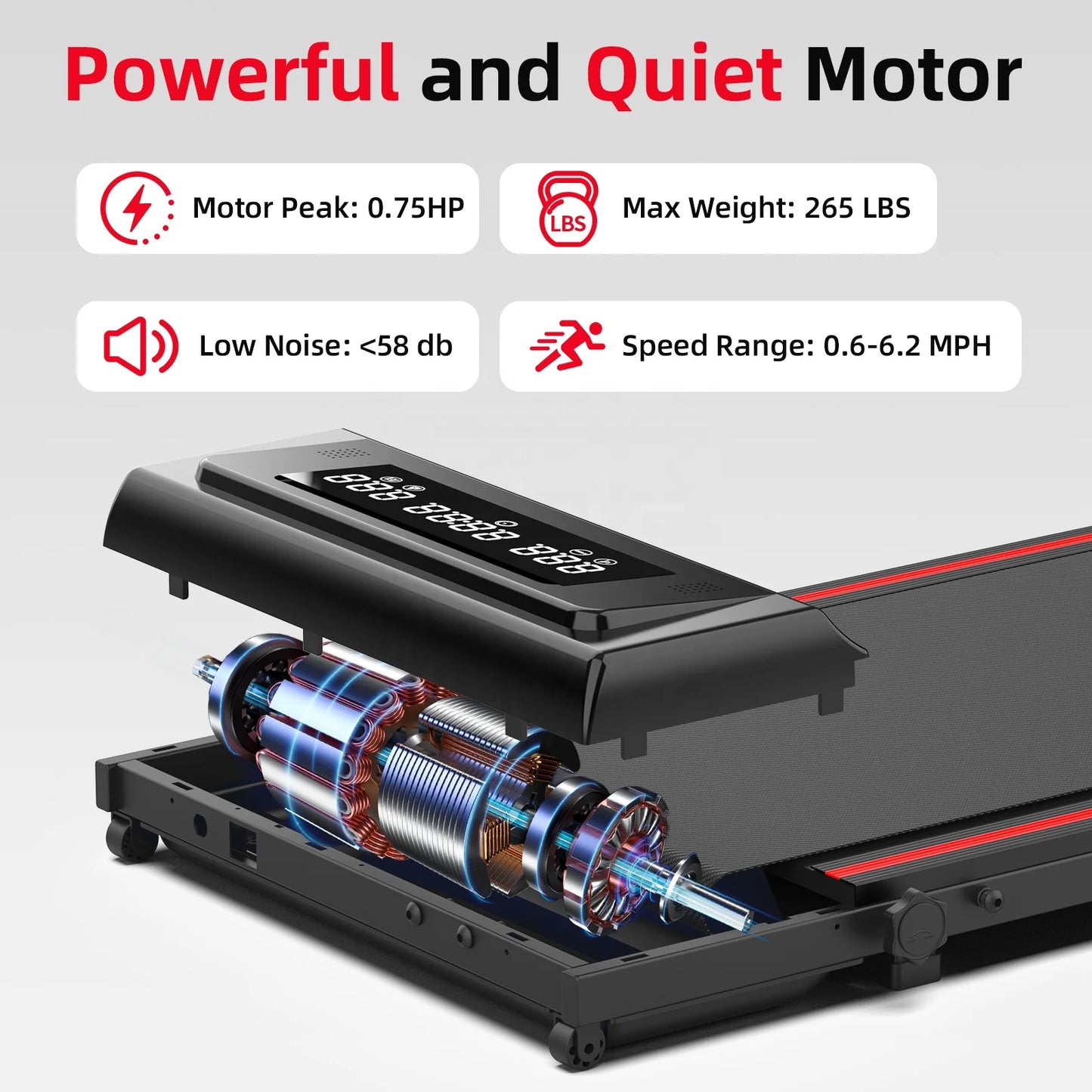 Folding Walking Pad: Portable Under Desk Treadmill for Home