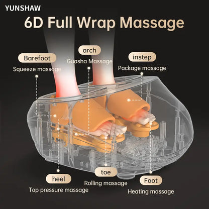 Shiatsu Foot Massager with Soothing Heat — Deep Kneading Relief at Home