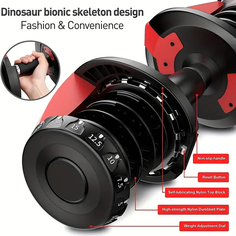 Adjustable Dumbbell 15 Weight In 1