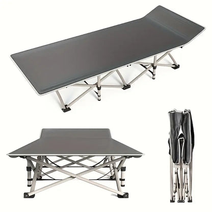 Heavy-Duty Portable Camping Folding Sleeping Bed With Mattress