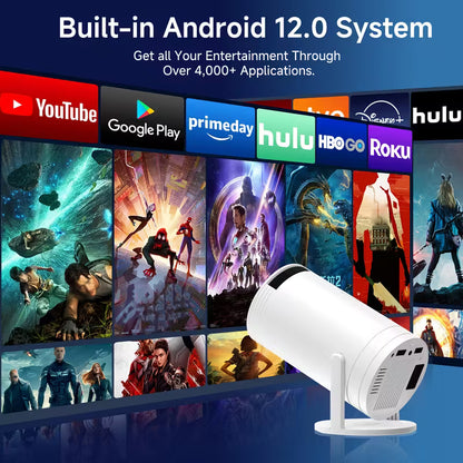 Portable Mini Projector Support 4K UHD