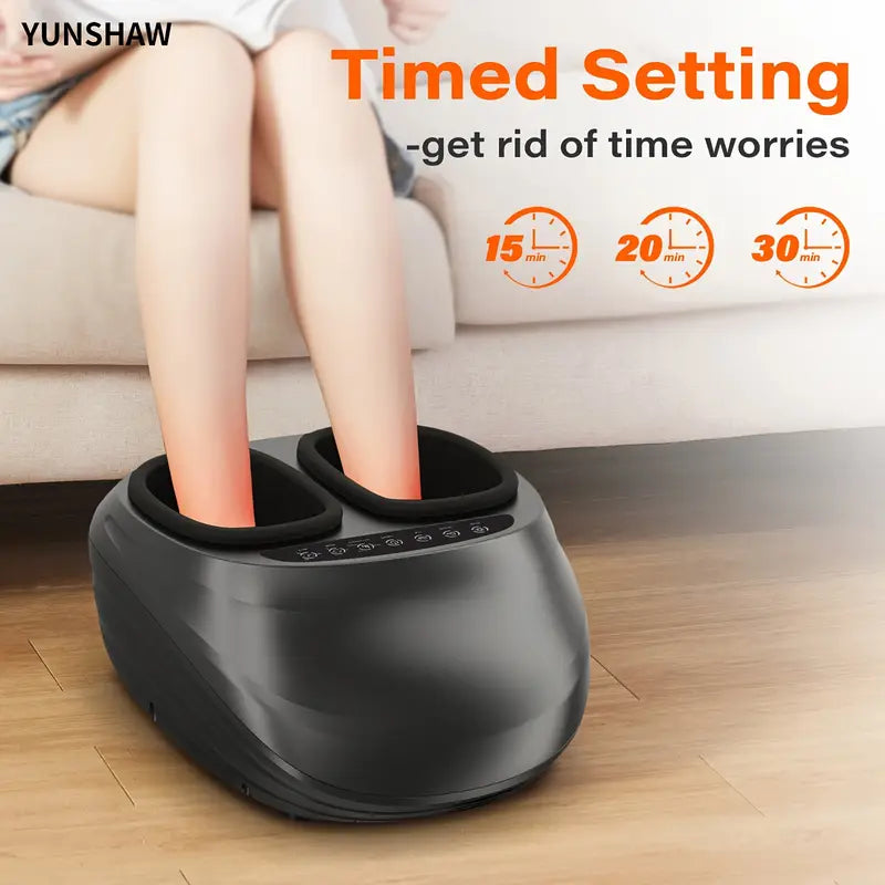 Shiatsu Foot Massager with Soothing Heat — Deep Kneading Relief at Home