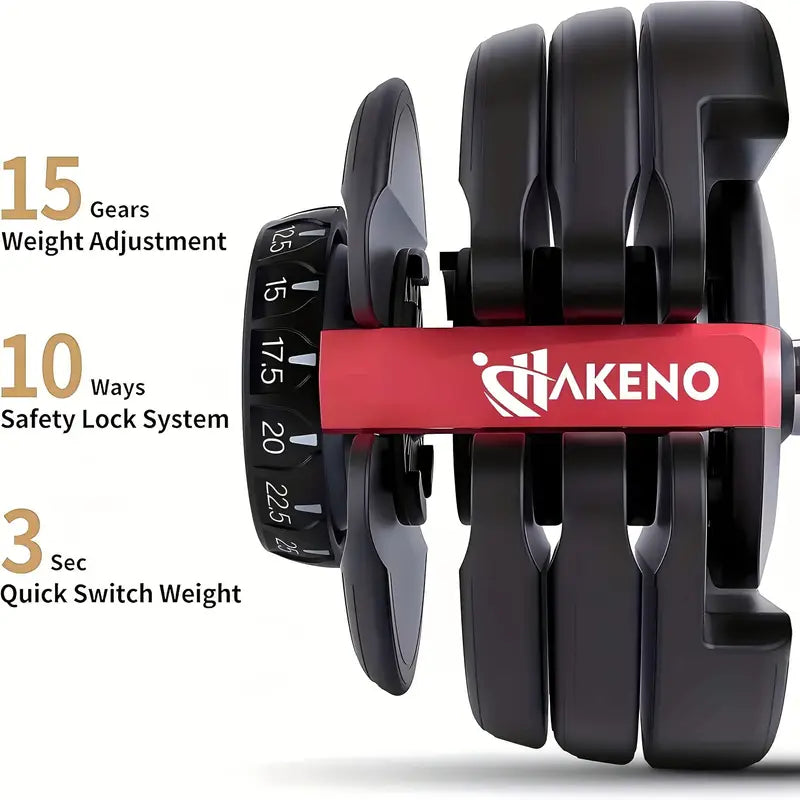Adjustable Dumbbell 15 Weight In 1