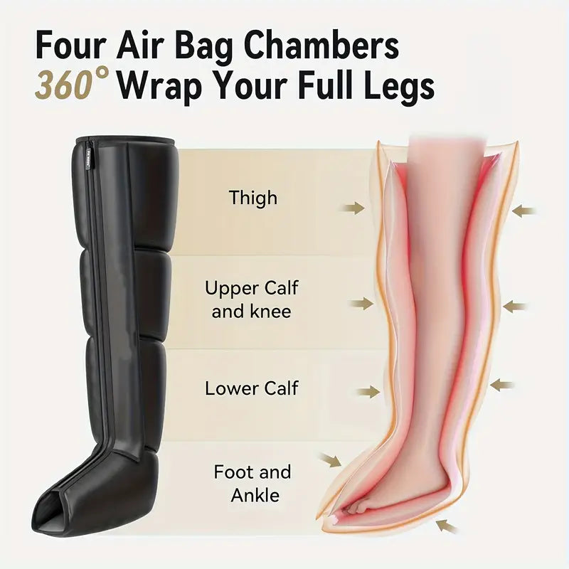 Air Pressure Kneading &amp; Squeeze Massager (2-Pack) — Deep Relaxation for Legs & Feet