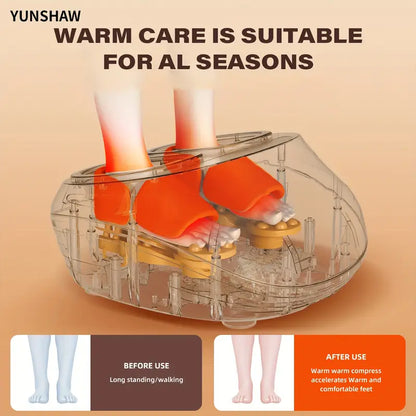 Shiatsu Foot Massager with Soothing Heat — Deep Kneading Relief at Home