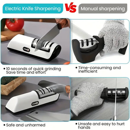 Professional Electric Knife Sharpener — Fast USB-C Charging