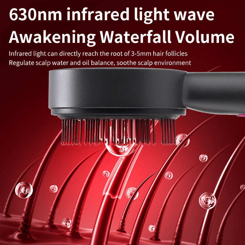 Red Light Hair Comb: Shiatsu Scalp Massager & Anti Hair Loss