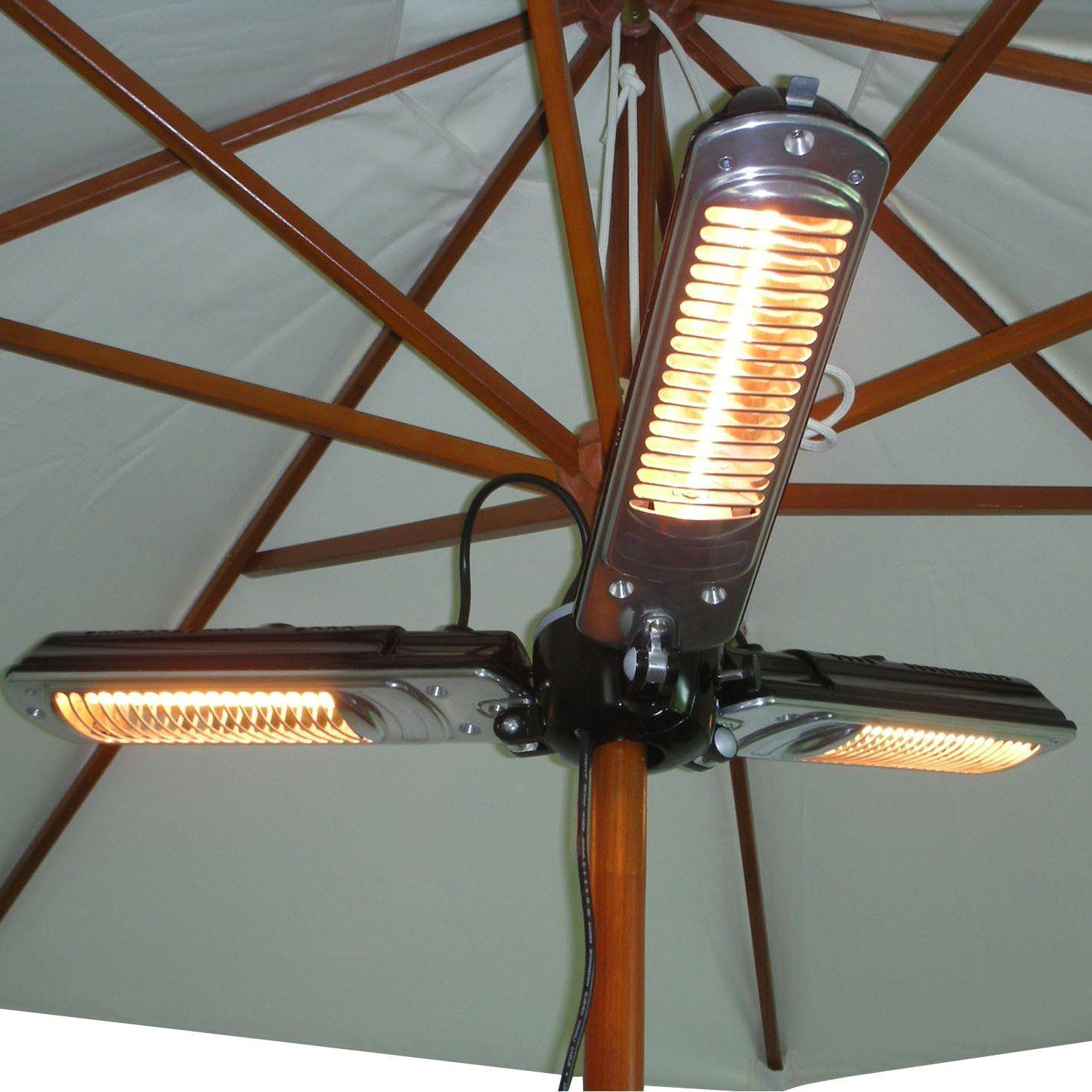 2000W Electric Parasol Heater - Infrared Warmth for Patios