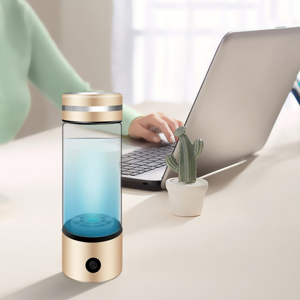 Electric Hydrogen Water Bottle 330ml - Antioxidant & Portable