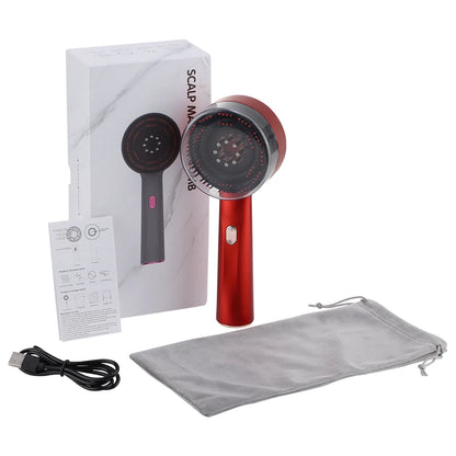 Red Light Hair Comb: Shiatsu Scalp Massager & Anti Hair Loss