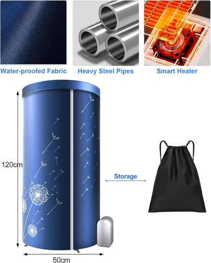 1000W Portable Clothes Dryer - Space-Saving & Travel Ready
