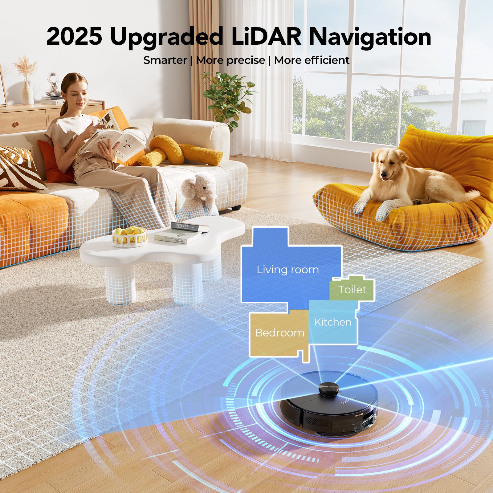 Lubluelu L15 Max Robot Vacuum - 3-in-1, 5500Pa, Auto-Charge