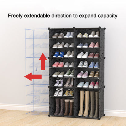Tall Multi-Layer Shoe Rack - Easy Assemble Space Saver