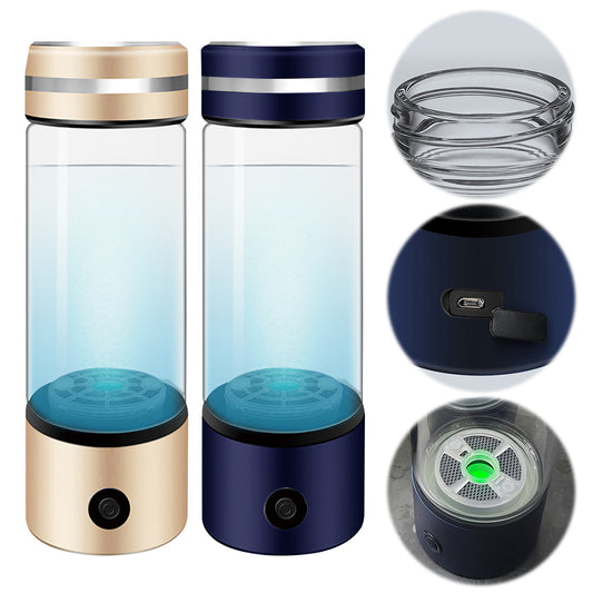 Electric Hydrogen Water Bottle 330ml - Antioxidant & Portable