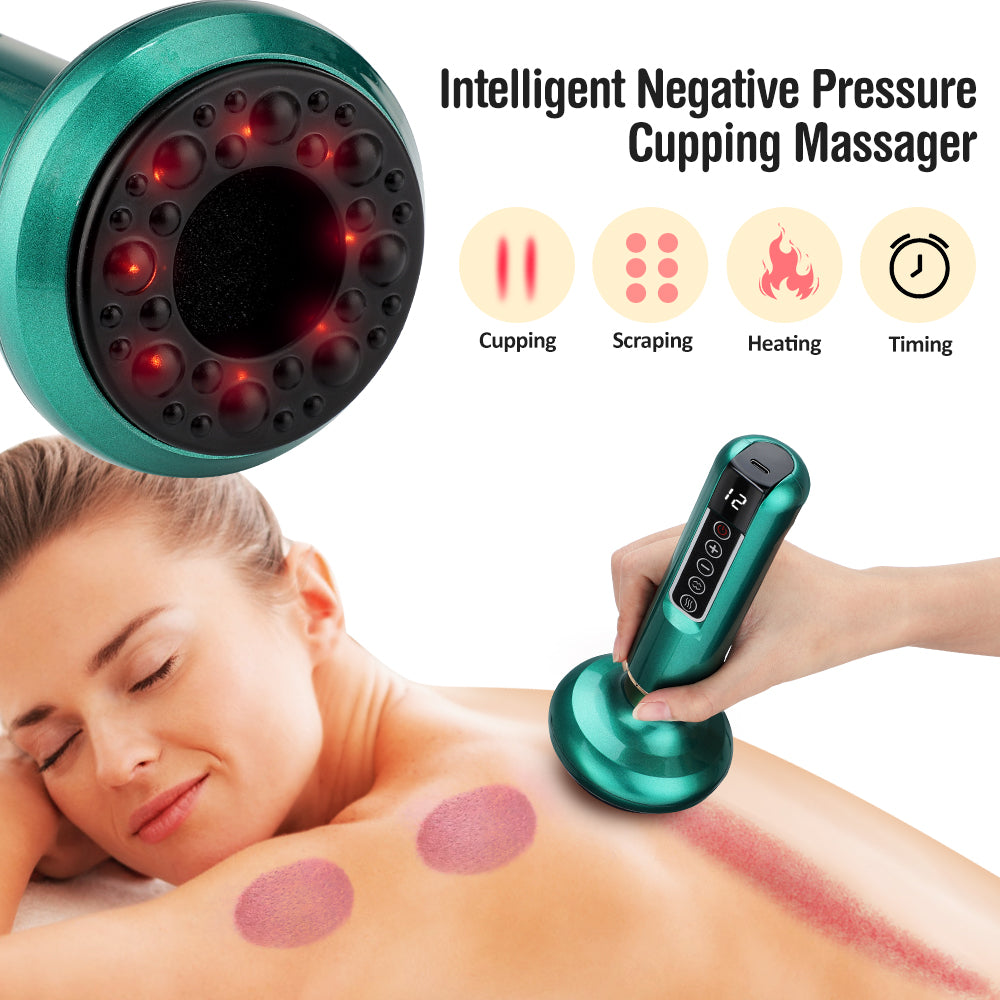Infrared Heat Cupping Massager: GuaSha & Pain Relief