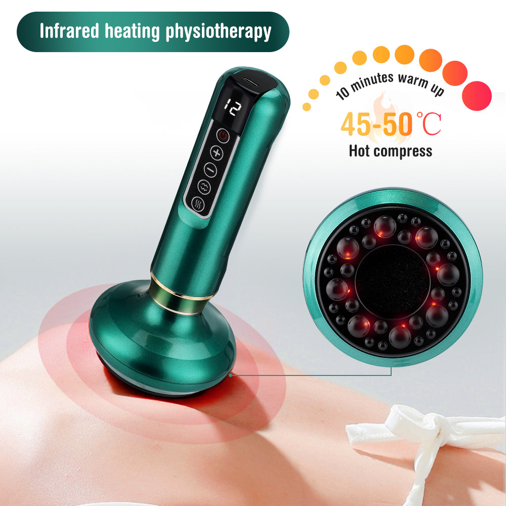 Infrared Heat Cupping Massager: GuaSha & Pain Relief