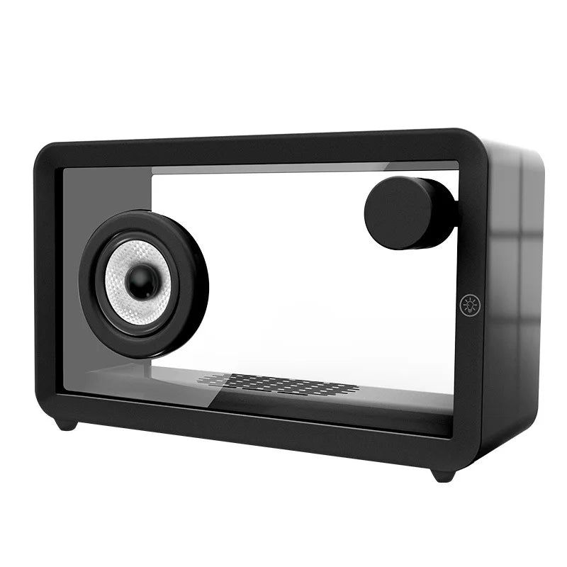 Wireless Bluetooth Speaker: Organic Glass, RGB, AUX Support