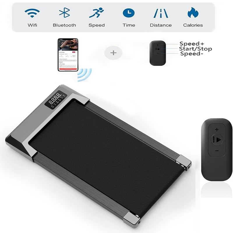 2in1 Walking Pad: Quiet, Portable Treadmill for Home & Office