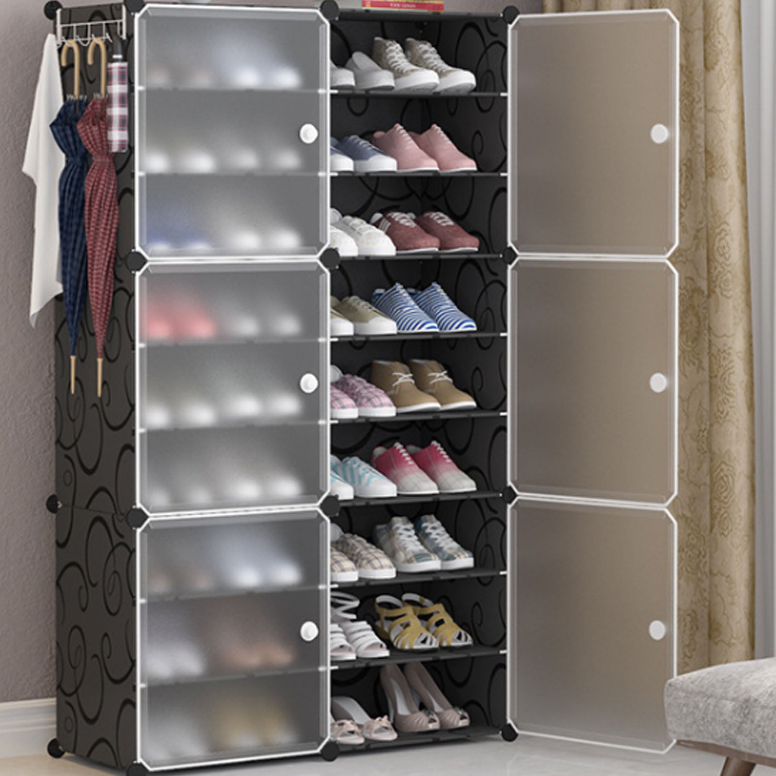 Tall Multi-Layer Shoe Rack - Easy Assemble Space Saver