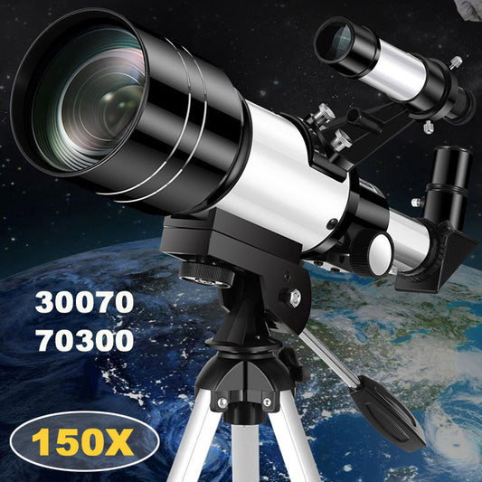 Professional Stargazing Telescope F30070 150x Zoom HD