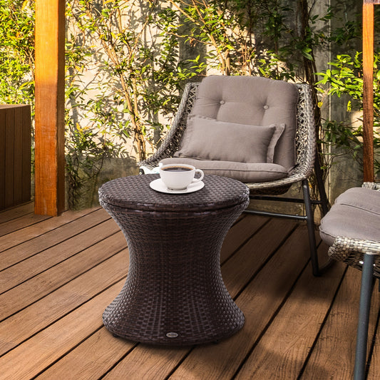 3-in-1 Rattan Cooler Table - Perfect for Outdoor Parties