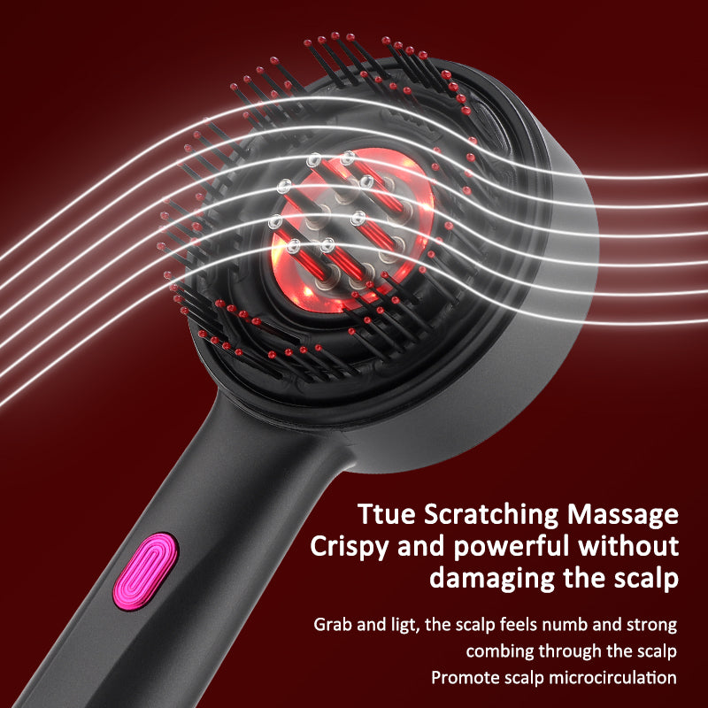 Red Light Hair Comb: Shiatsu Scalp Massager & Anti Hair Loss