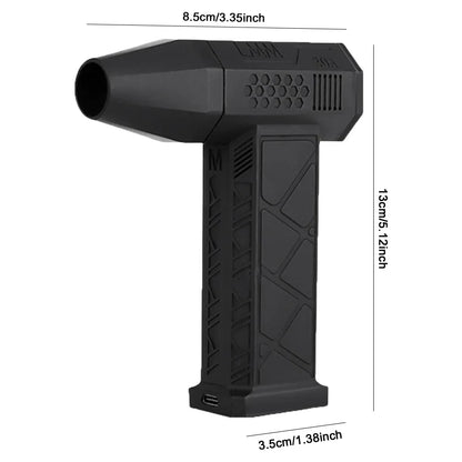130000RPM Mini Turbo Fan: Portable Dust Blower for PC & BBQ