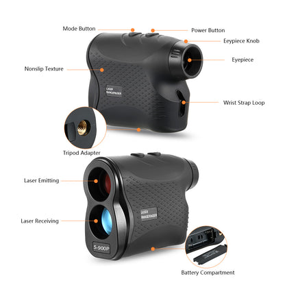 500M Laser Rangefinder for Golf - Portable & Durable Design