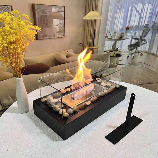 Tabletop Fire Pit – Modern Mini Indoor Fireplace