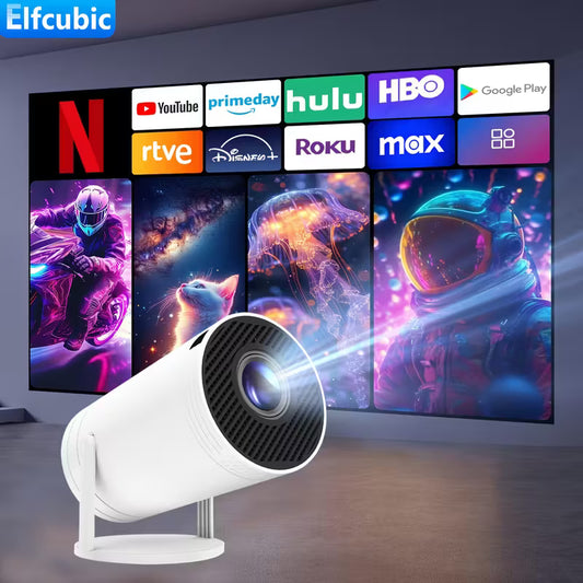 Portable Mini Projector Support 4K UHD