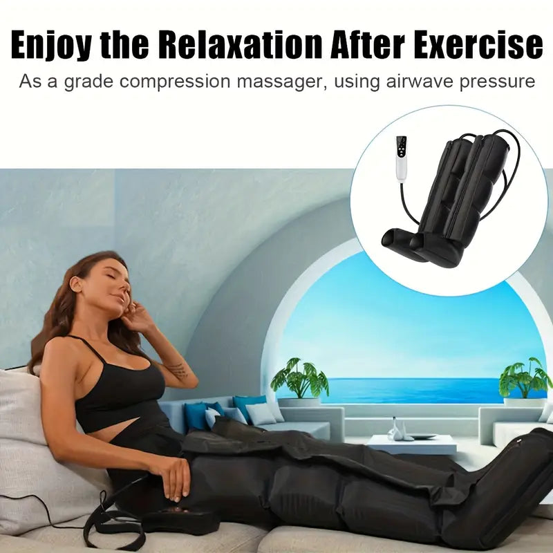 Air Pressure Kneading &amp; Squeeze Massager (2-Pack) — Deep Relaxation for Legs & Feet